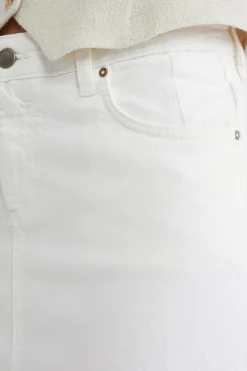High rise denim rok