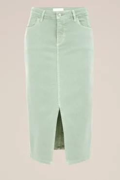 High rise denim rok