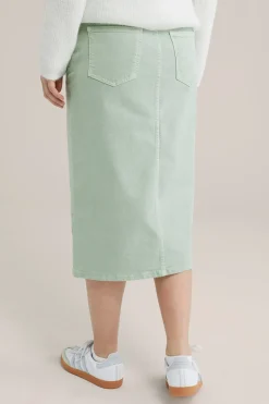 High rise denim rok