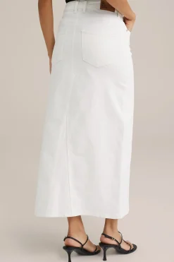 high rise maxi denim rok