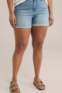 high rise short met comfortstretch - Curve