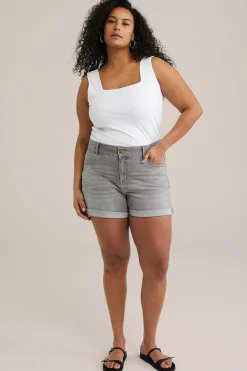 high rise short met comfortstretch - Curve