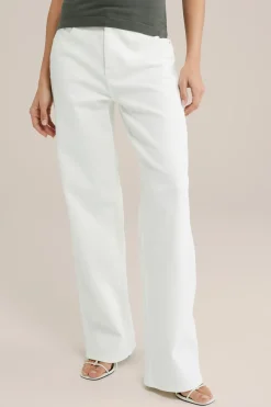 high rise wide leg jeans
