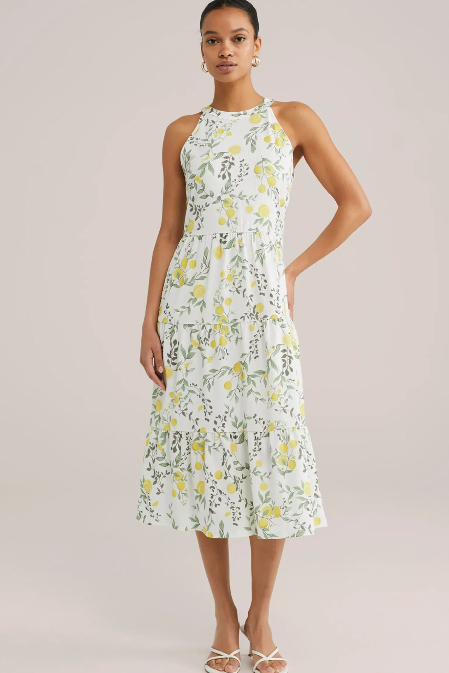 jersey jurk met dessin