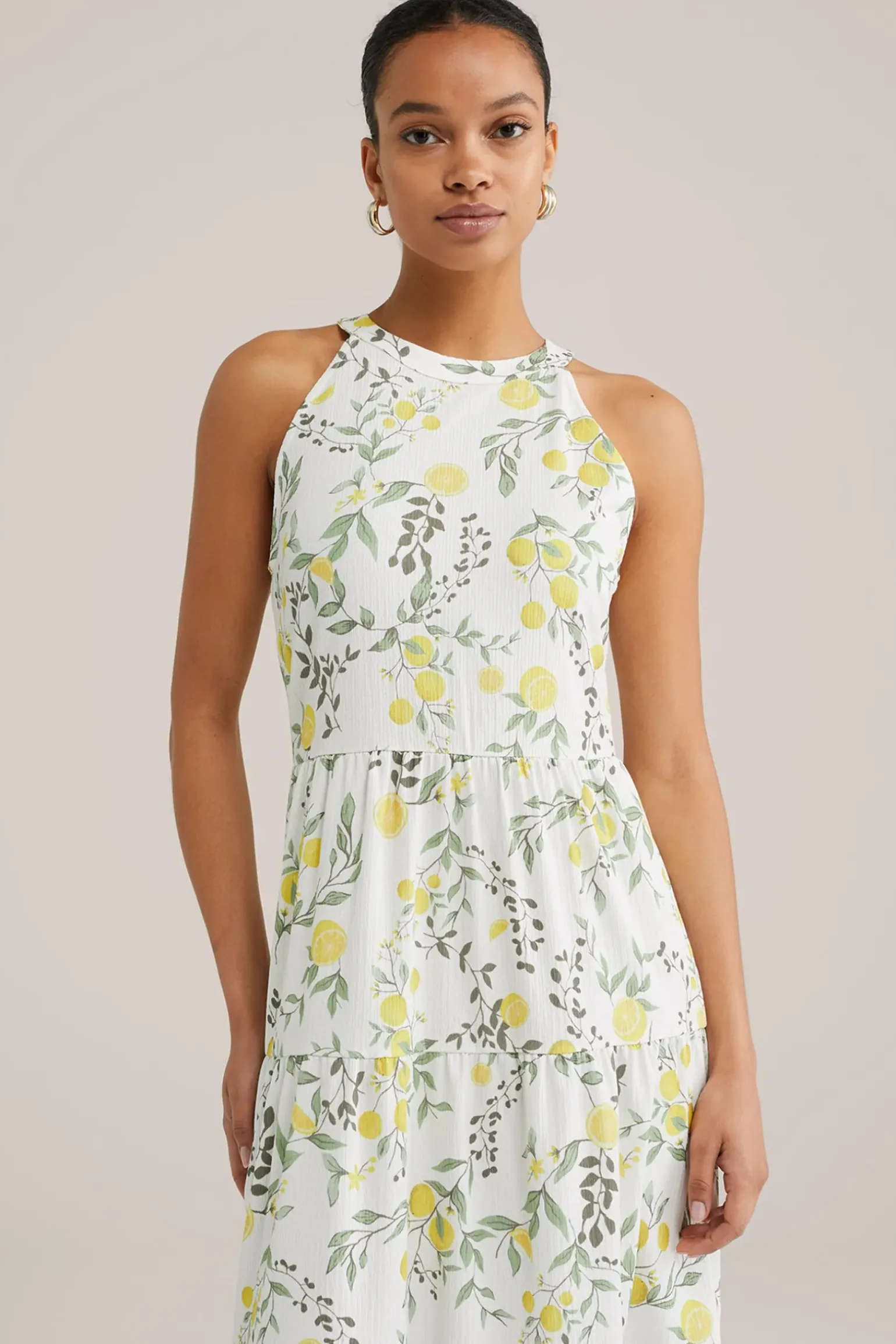 jersey jurk met dessin