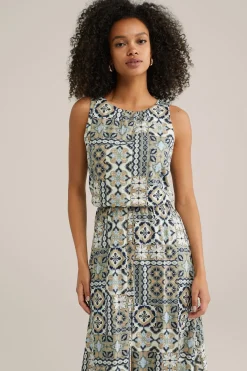 Jersey jurk met dessin