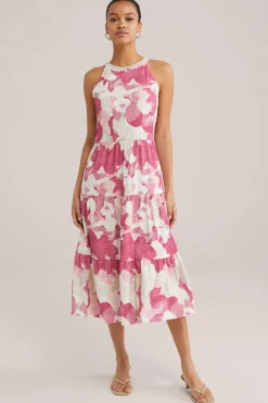 jersey jurk met dessin