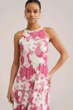 jersey jurk met dessin