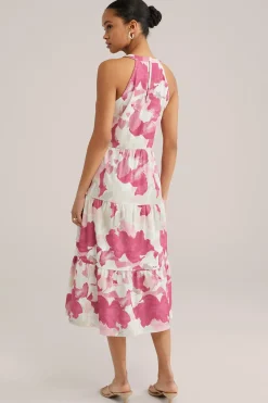 jersey jurk met dessin