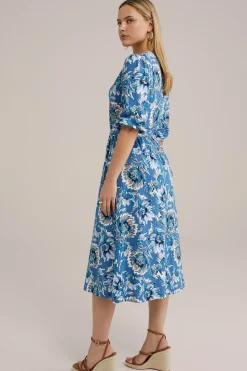 jersey jurk met structuur
