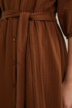 jersey jurk met structuur