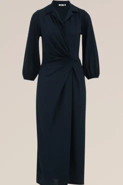 Jersey jurk met structuur