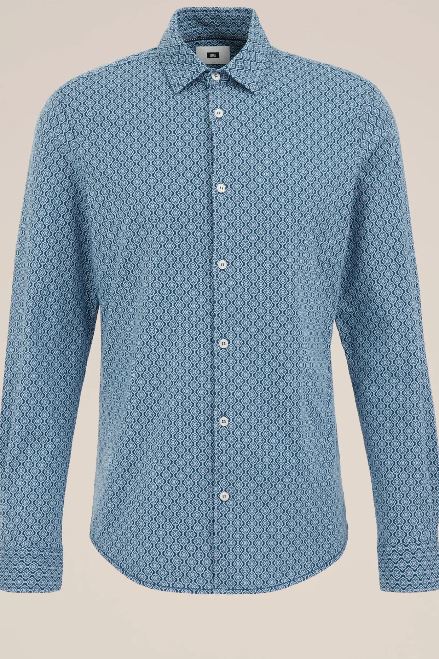 Jersey overhemd met dessin