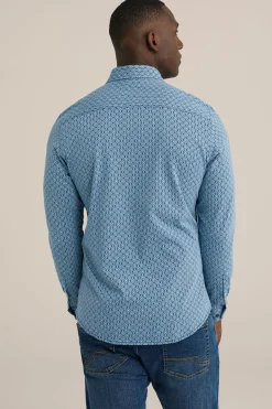 Jersey overhemd met dessin