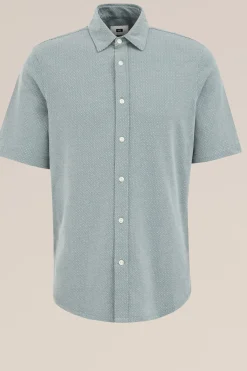 jersey overhemd met jacquard-dessin