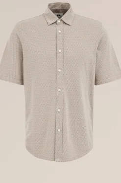 jersey overhemd met jacquard-dessin