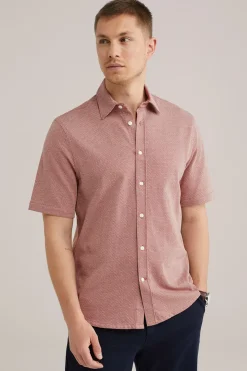 jersey overhemd met jacquard-dessin
