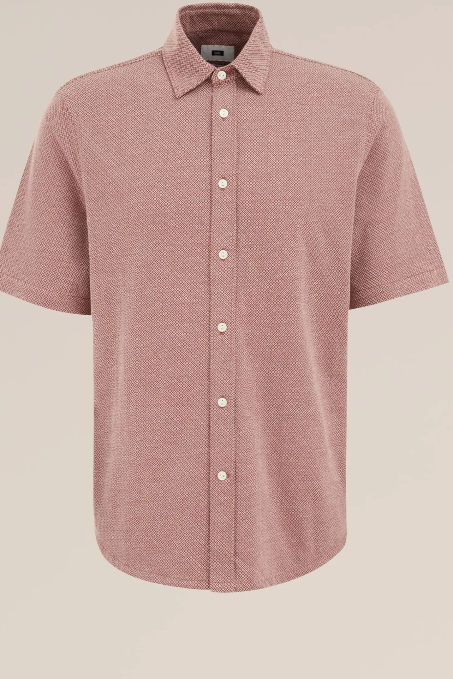 jersey overhemd met jacquard-dessin