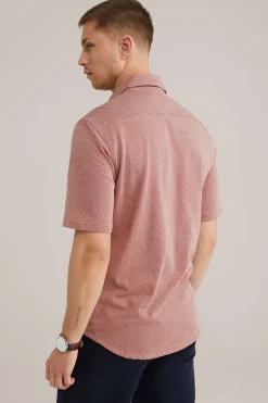jersey overhemd met jacquard-dessin
