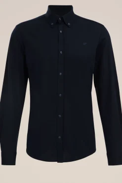 jersey overhemd met stretch