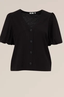 Jersey top met ballonmouwen - Curve