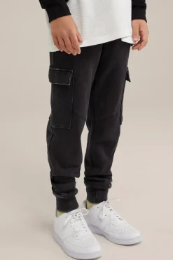Jongens acid wash joggingbroek