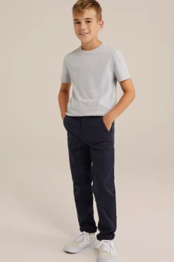 Jongens basic T-shirt met ronde hals