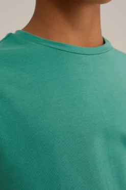 Jongens basic T-shirt met ronde hals
