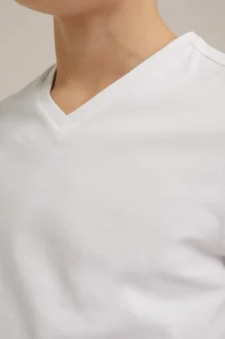 Jongens basic T-shirt met V-hals