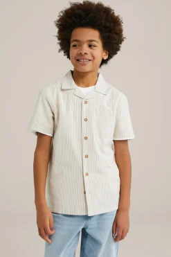 Jongens blouse met dessin