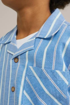 Jongens blouse met dessin