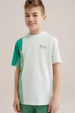 Jongens colourblock T-shirt