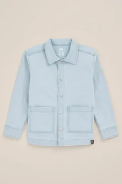 Jongens denim overshirt met stretch