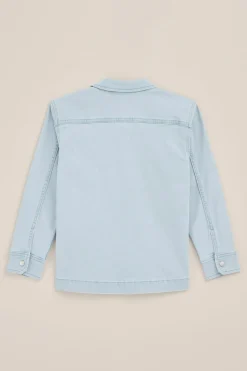 Jongens denim overshirt met stretch