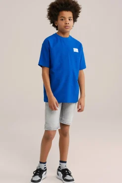 Jongens denim short met stretch