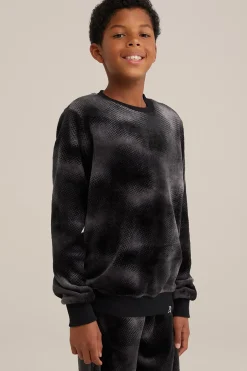 Jongens fleece pyjama met dessin