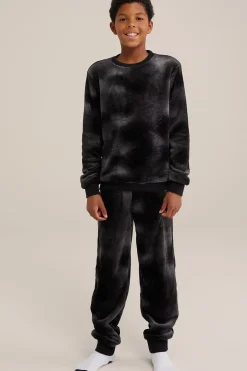 Jongens fleece pyjama met dessin