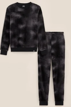 Jongens fleece pyjama met dessin