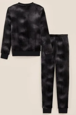 Jongens fleece pyjama met dessin