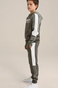 Jongens hoodie met colourblock