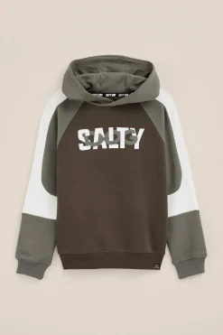 Jongens hoodie met colourblock