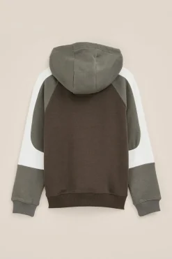 Jongens hoodie met colourblock