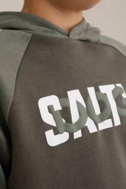 Jongens hoodie met colourblock