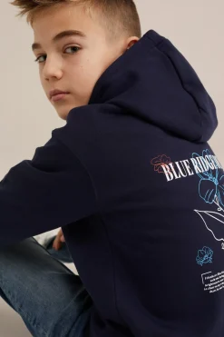 Jongens hoodie met opdruk