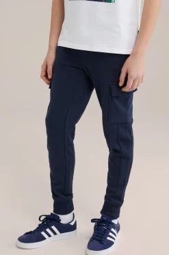 Jongens joggingbroek met cargozakken en structuur