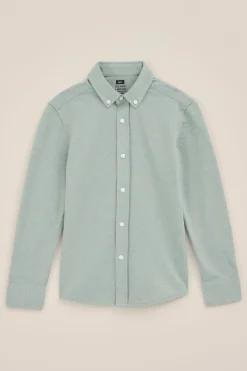 Jongens overhemd van piqu&eacute;jersey