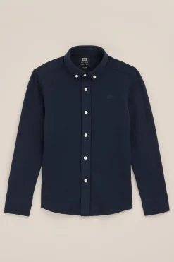 Jongens overhemd van piqu&eacute;jersey