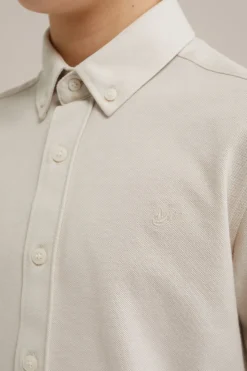 Jongens overhemd van piqu&eacute;jersey