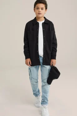 Jongens overshirt met structuur