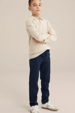 Jongens pantalon met structuur